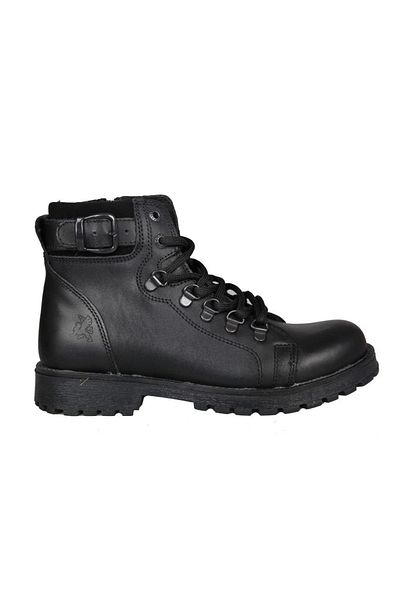 Raker Unisex Γνήσιο Δερμάτινο Μαύρο Unisex Μπότες (Μεταξύ 36-39) 8028