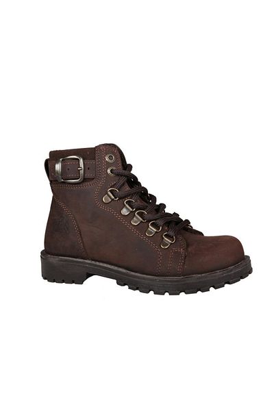 Raker Unisex καφέ καθαρό δέρμα σουέντ μπότες 8028