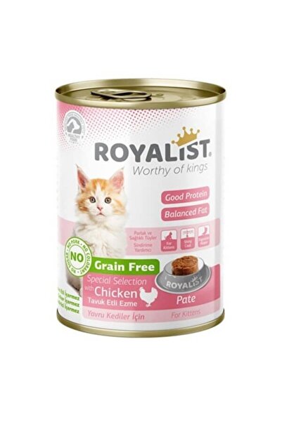 Royalist Влажна храна за котенца с пиле, парченца в сос, 6 × 405 г, 2.43 кг