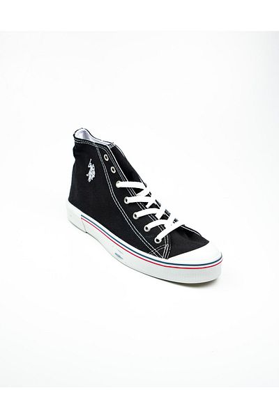 U.S. Polo Assn. U.S. Polo Assn 101079506 Penelope High Black Linen Sneaker
