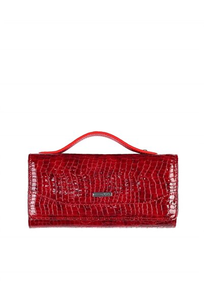 Aka Deri 459 Kroko 100% натуральна шкіра гаманець червоний