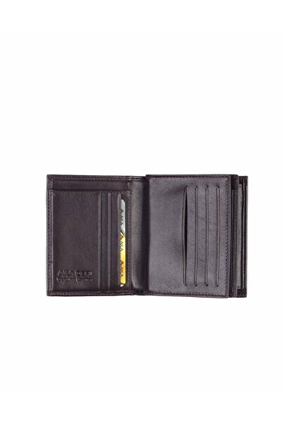 Aka Deri 729 100% Genuine Leather Men's Wallet Brown