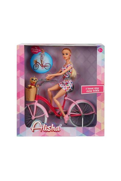 Sunman Alisha Bicycle Delight - Floral Dress-Pink Box