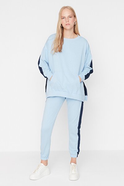 Trendyol Collection Sweatsuit - Blue - Oversize