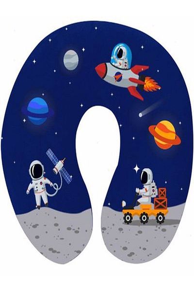 caribbo Micro Fiber Filled Space Uz65 Children's Neck Pillow