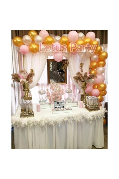 LOTUS PARTY 50 Pieces Hospital Room Decoration Themed Balloon Chain Set ( Whi...