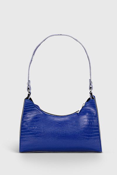 Housebags Geantă Saks Blue Baguette pentru femei 195