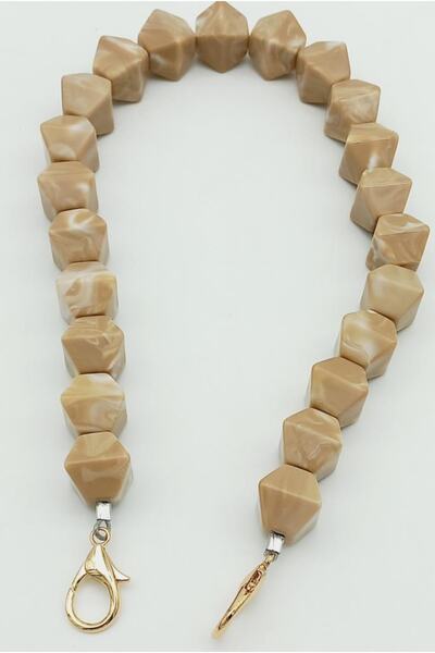 angel çanta aksesuar Mâner de geantă din acril octogonal cu margele de culoar...