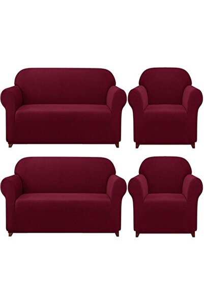 elgeyar Комплект диван и канапе от ликра - еластичен калъф за разтегателен ди...