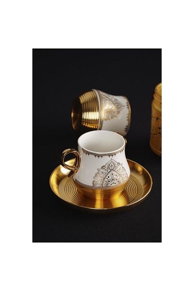 ACAR Sophie Porcelain 6-Piece Coffee Cup Set