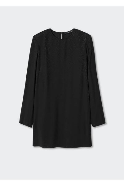 MANGO Woman Saçaklı Dökümlü Elbise