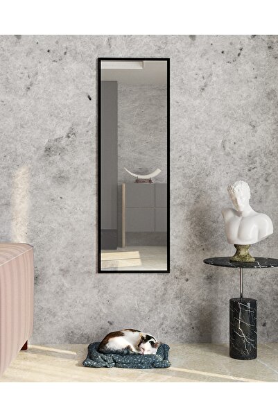 DekorLife Siyah Dekoratif Boy Aynası 150x50cm