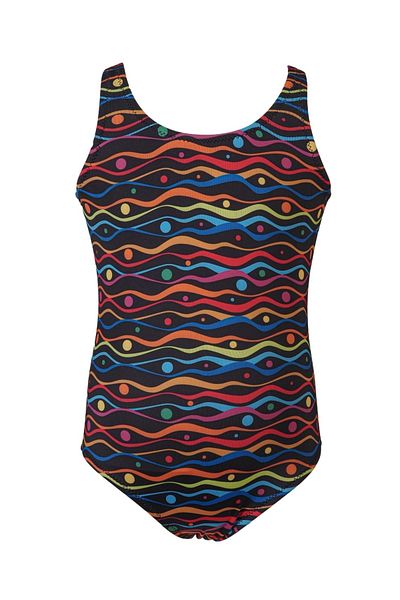 TESMAY Hiem Girls' Swimsuit Strappy Colorful Water Repellent Fabric Swimsuit Girls Swimwear 5-13 Years Old Girl Swimsuit