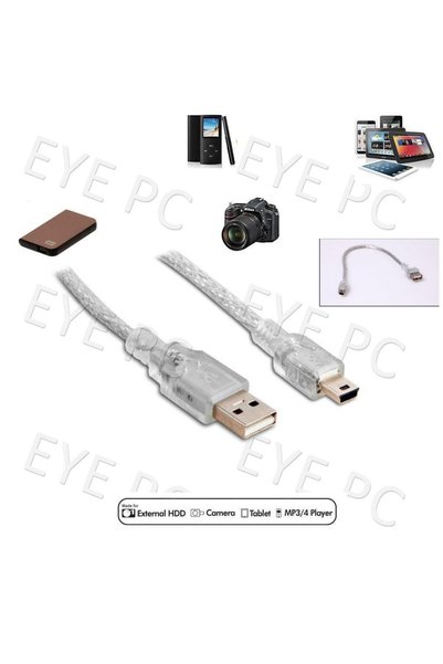NcpLine Usb - 5 Pin Kablo Mp3 Kamera Hdd Navigasyon Wifi Giriş Uyumlu 30cm
