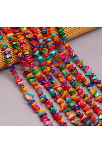 yiğit aksesuar حجر طبيعي مكسور مختلط اللون 1 سلسلة