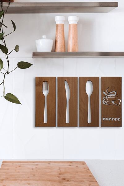 Nod Mutfak Cafe Restoran Ahşap MDF Duvar Süsü – Cafe, Restoran, Mutfak Dekora...