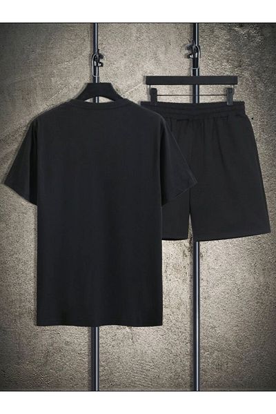 MOONBULL Black Unisex Shorts - Face Printed
