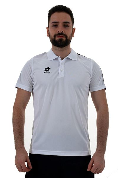 Lotto Men's White Polo T-shirt Athletica Polo Camp Pl-r8943