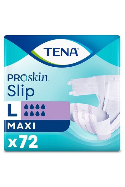 TENA Premium Maxi 8 Drop Waistband Patient Diapers Large 24 Pcs X3