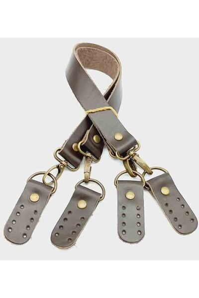 angel çanta aksesuar Натуральна шкіра 55 см темно-коричневого кольору, подвій...