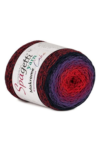 Spagettiyarn Κέικ Μακραμέ Βουνό Φράουλα
