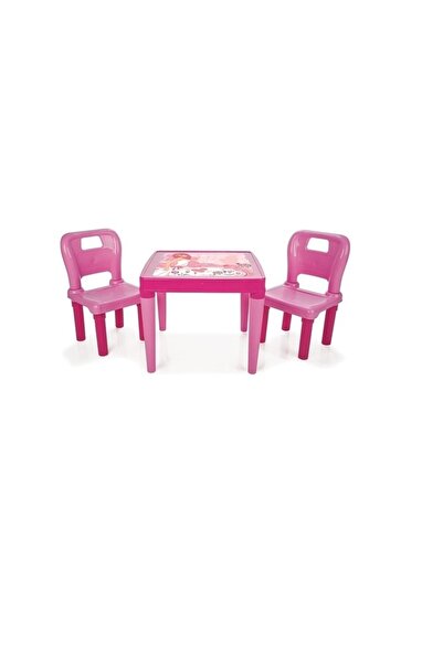 PİLSAN Hobby 2 Sandalyeli Oyun Ve Aktivite Masa Pembe
