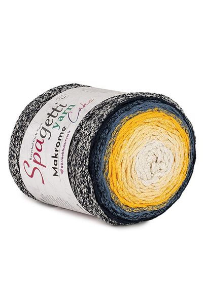 Spagettiyarn Κέικ Μακραμέ Sea Sparkle
