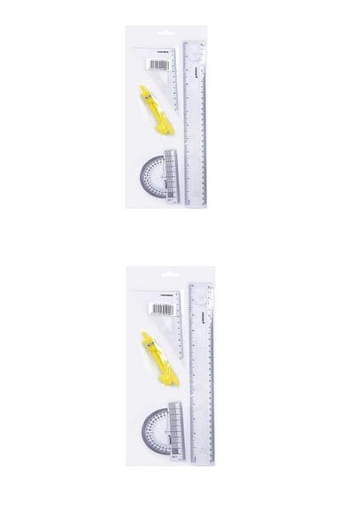 Yıldızlar 2 Pieces 30 Cm Ruler and Jib Set Code:019