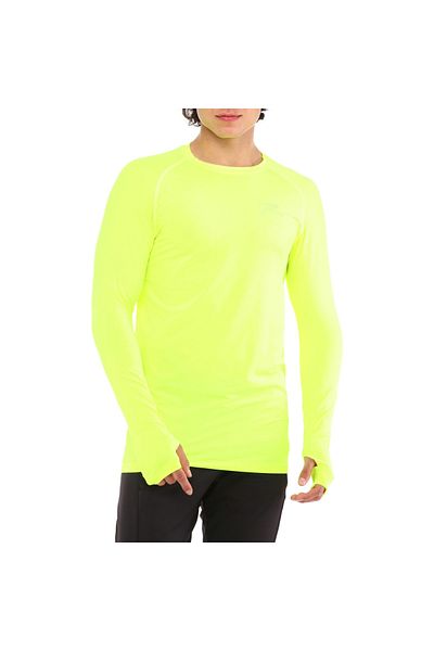 raru Tricou sport Ignıs galben cu mânecă lungă pentru performanță tehnică