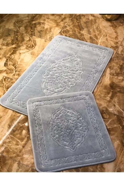 Romans Спеціальний 2-компонентний бавовняний комплект для унітазу - однотонни...