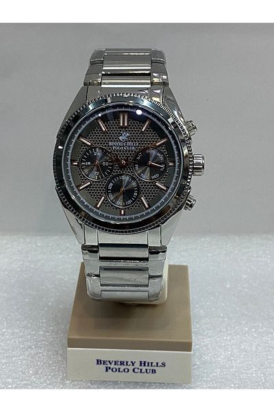 Beverly Hills Polo Club Beverly Hılls Polo Clup Men's Wristwatch 100% Steel 'Ceramic Saphire Coated Glass'