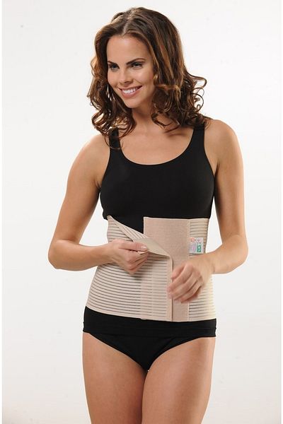 Letti Women's Skin Colored Velcro Waist Corset