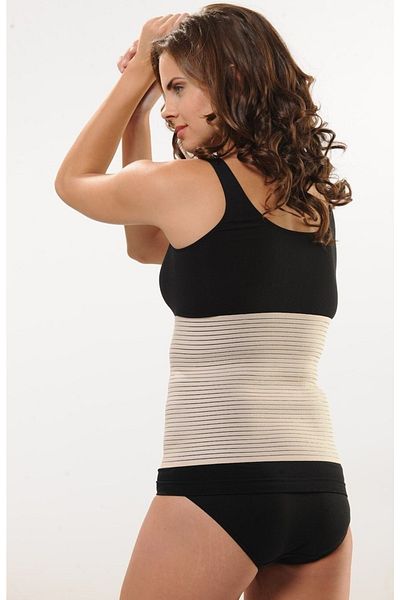 Letti Women's Skin Colored Velcro Waist Corset