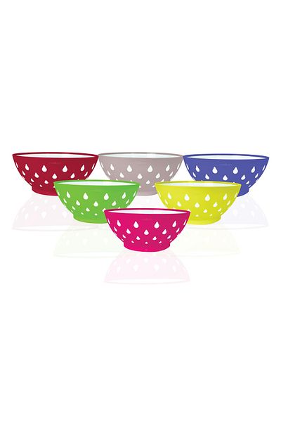 Melkan Home Round Colorful Bowl Set & 6 Pieces Drop Patterned Bowl Set