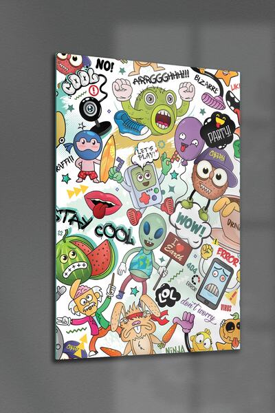 Decovetro Personaje graffiti pe sticlă