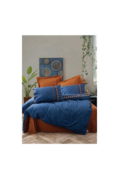 Cotton Box Cottonbox Folk Art Lusso Lacivert Ranf.nev.tkm.ç.k