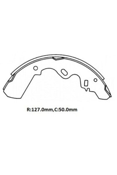 BSG Isuzu Wfr- Minibus- 89/96; Rear Brake Shoe (127x50)(daıwa) - -