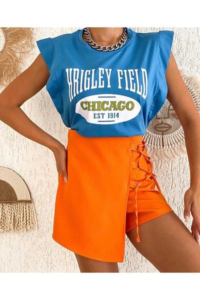Noa Noa Tricou cu mânecă liliac Chicago imprimat