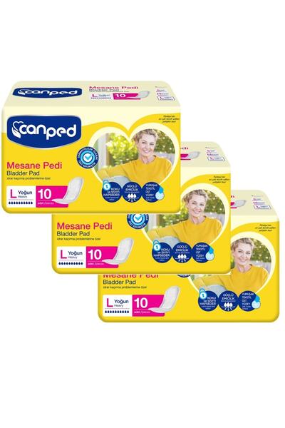 Canped Mesane Pedi Normal M Beden 3'lü Paket Paket Içi 10 Adet Vardır