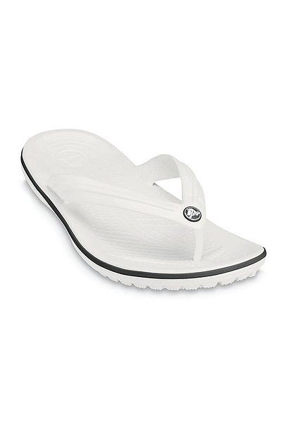 Crocs White Crocband Flip Slippers