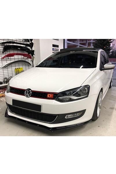 HasAkman Vw Polo Mk5 Basic Ön Tampon Lip Uyumlu Piona Black 2009 2010 2011 2012 2013 2014 2015 2016 2017