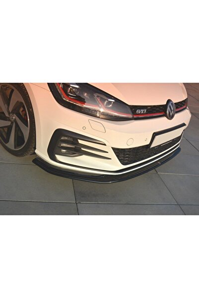 HasAkman Vw Golf 7.5 Gtı Tampon Max Design Ön Lip Piona Black 2017 2018 2019 2020 2021 Uyumlu