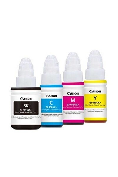 Canon Ggı490 Siyah Ve Renkli Katuş Dolum Mürekkep Seti Cnı490-g3410/4411