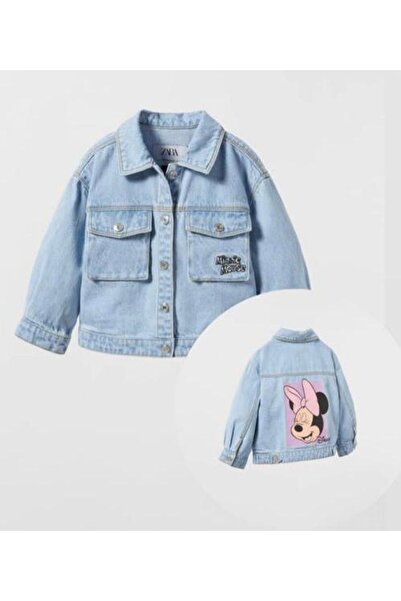 Zuzu Kids Minnie Mouse Denim Ceket Kız Çocuk