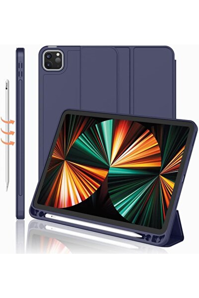 UnDePlus Apple Ipad Pro 11 1. 2. 3. 4. Nesil Kılıf Kalem Bölmeli Smart Case 2...