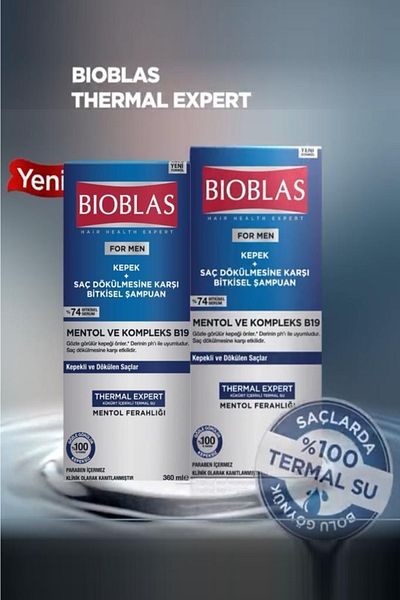 Bioblas Pro muže proti lupům vlasů mentol a komplex B19 360 ml