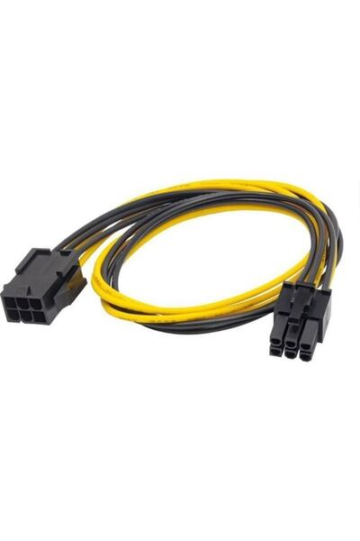 KEEPRO 6 Pin Female Male Pci E Graphics Card Extension Power Cable 30 cm