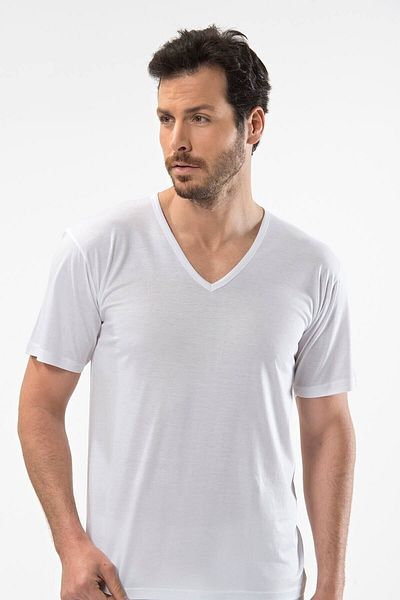 Cacharel Ανδρικό εσώρουχο με λαιμόκοψη 5 τεμαχίων (supreme) 50% Modal 50% βαμβάκι