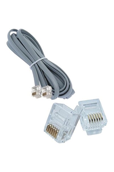 KEEPRO سلك الهاتف 6p6c كابل 6 دبوس مقبس سلك الهاتف 50 م