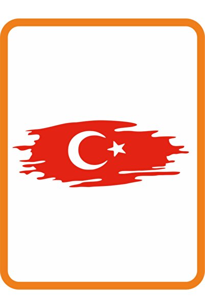 Teknotik Türk Bayrağı Oto Sticker 15x6 Cm